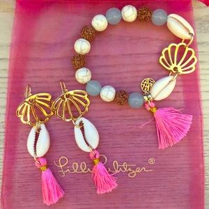 Lilly Pulitzer Earrings and Bracelet NEVER WORN!